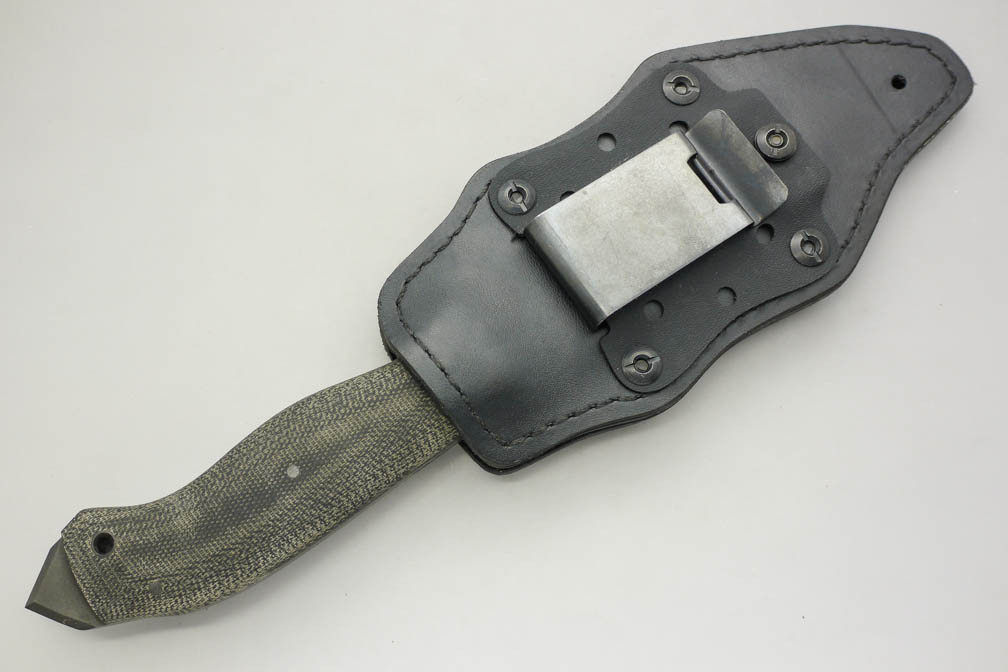 Winkler Knives - Spike - 80CRV2 Steel - Flat Grind - Black Canvas