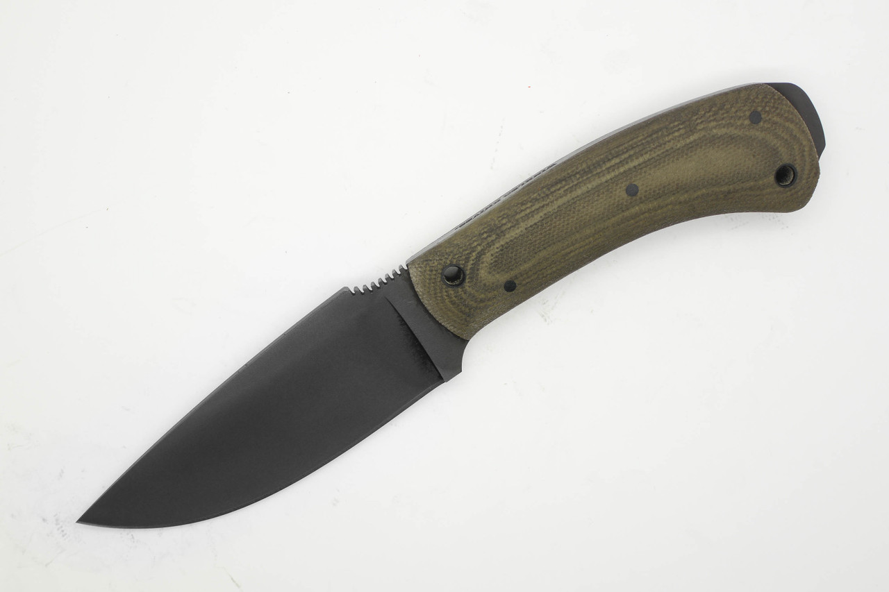 Winkler Woodsman 80CrV2 Green Canvas Micarta - The Knife Connection