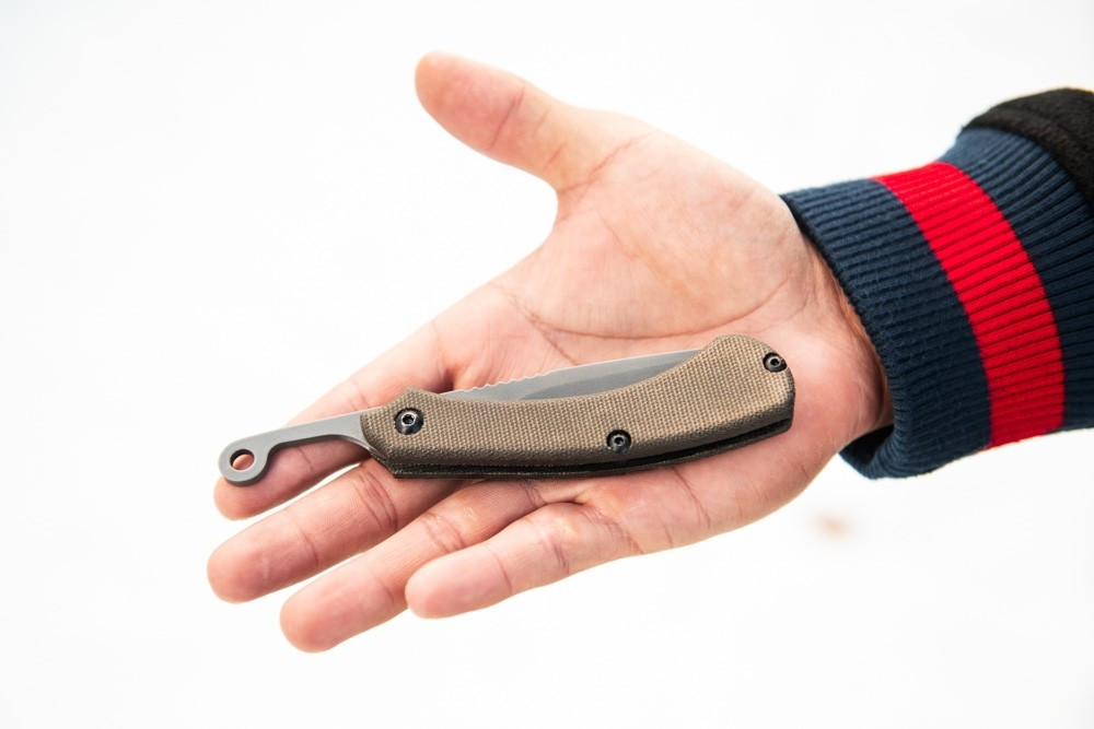 TOPS Knives TRAZ02 TACRAZE 2, 1095 Black River Wash Finish Blade w