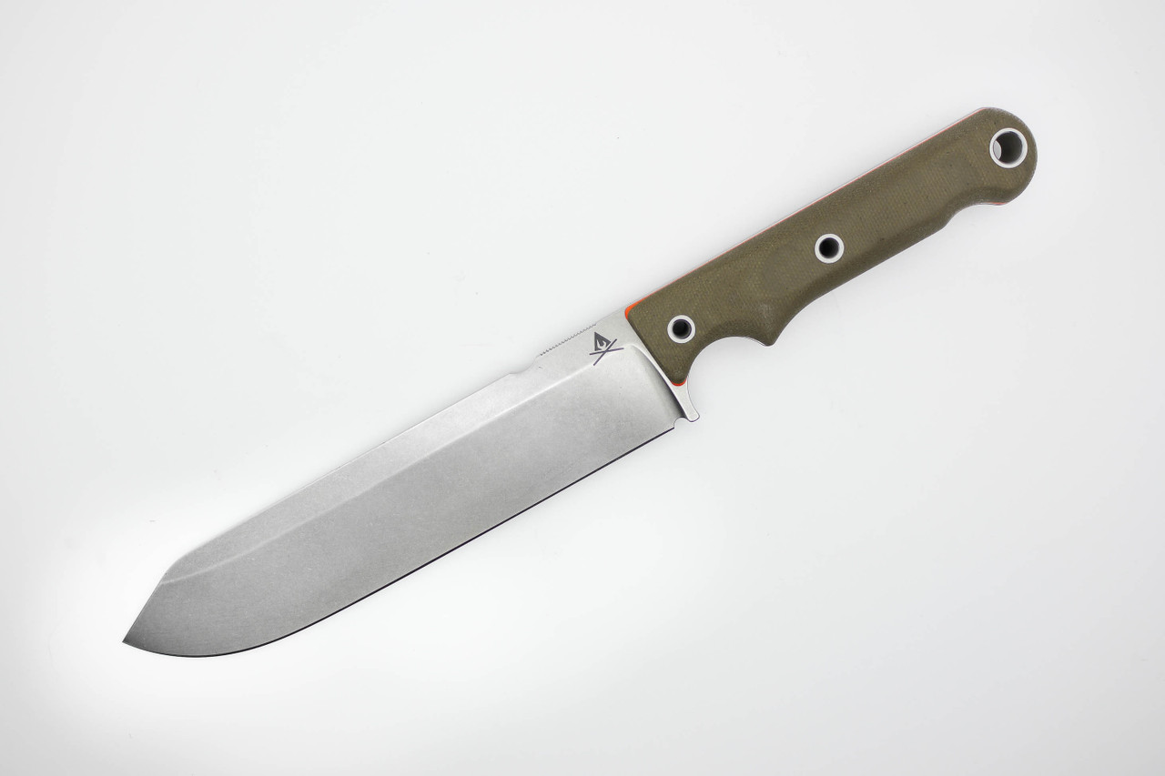 White River Knives Firecraft FC7 Green Canvas Micarta Handle
