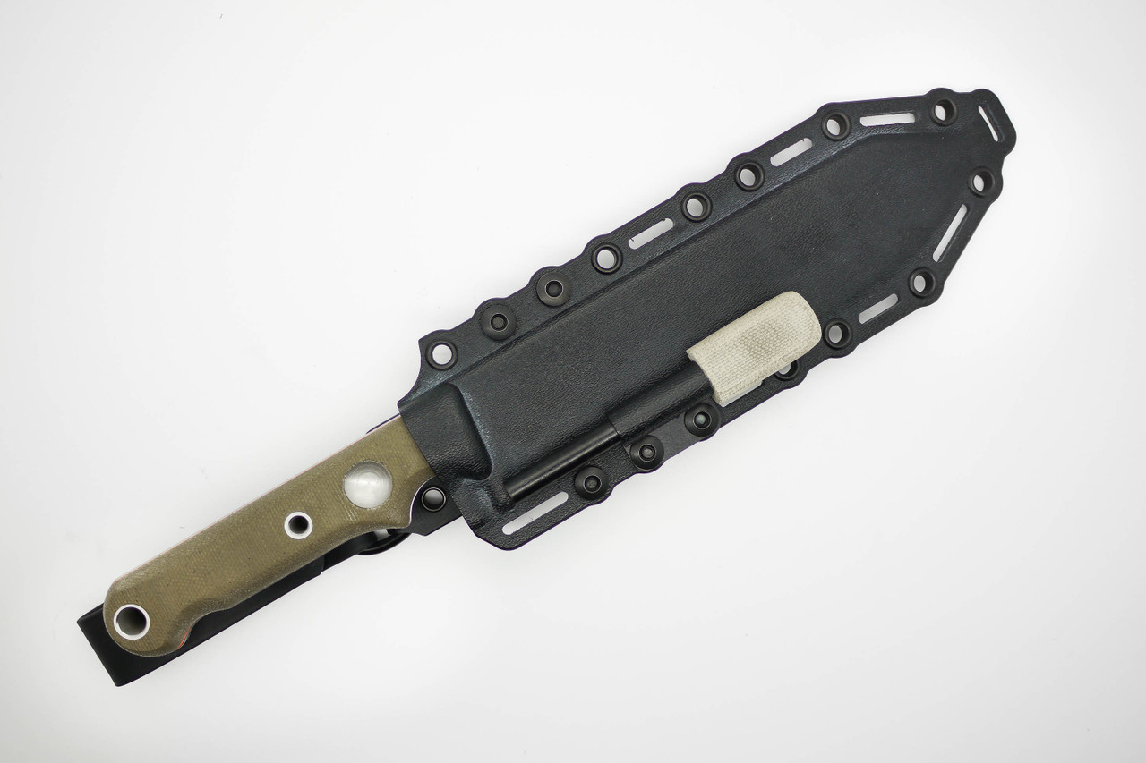 White River Knives Firecraft FC7 Green Canvas Micarta Handle