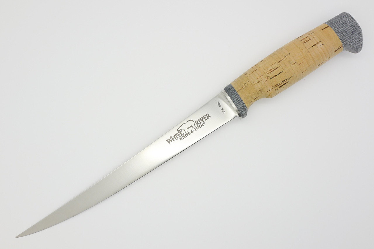 White River Knives Traditional Fillet 8 5 Inch Blade Cork Handle