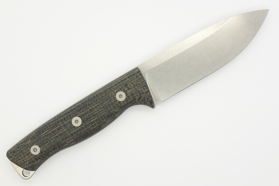 White River Knives Ursus 45 Black Burlap Micarta Handle