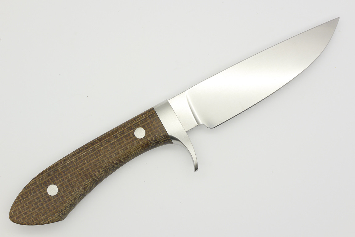 White River Knives Sendero Classic Natural Burlap Micarta Handle