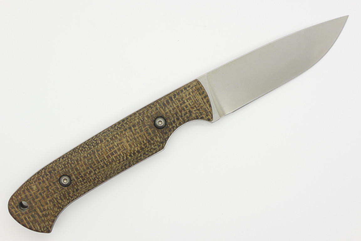 White River Knives Hunter Natural Burlap Micarta Handle