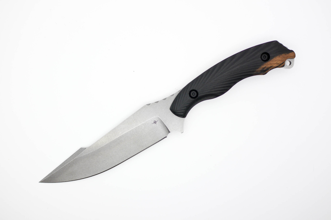 10.25 Black Hunting Tactical Knife with Sheath (Drop Point)