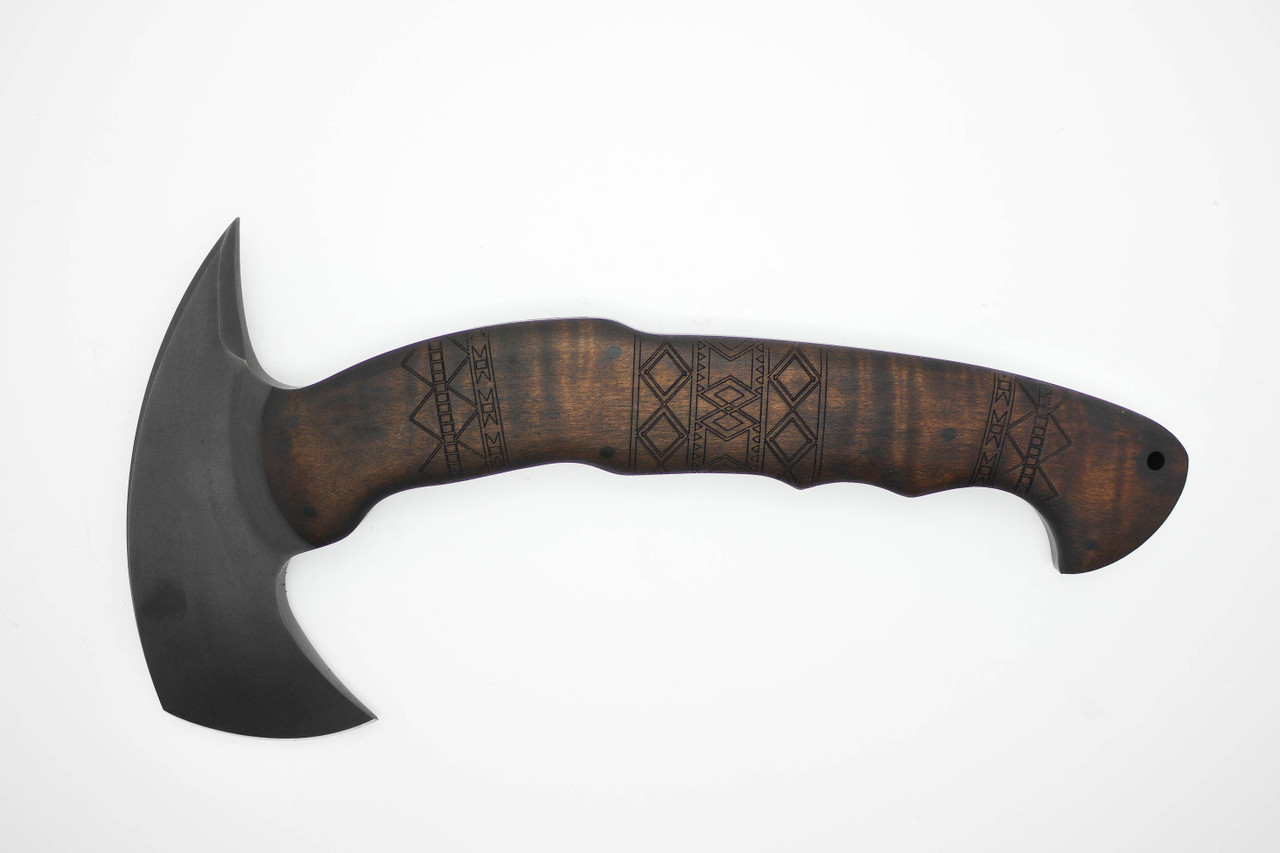 Winkler RnD Compact Axe 80CrV2 Maple Tribal - The Knife Connection