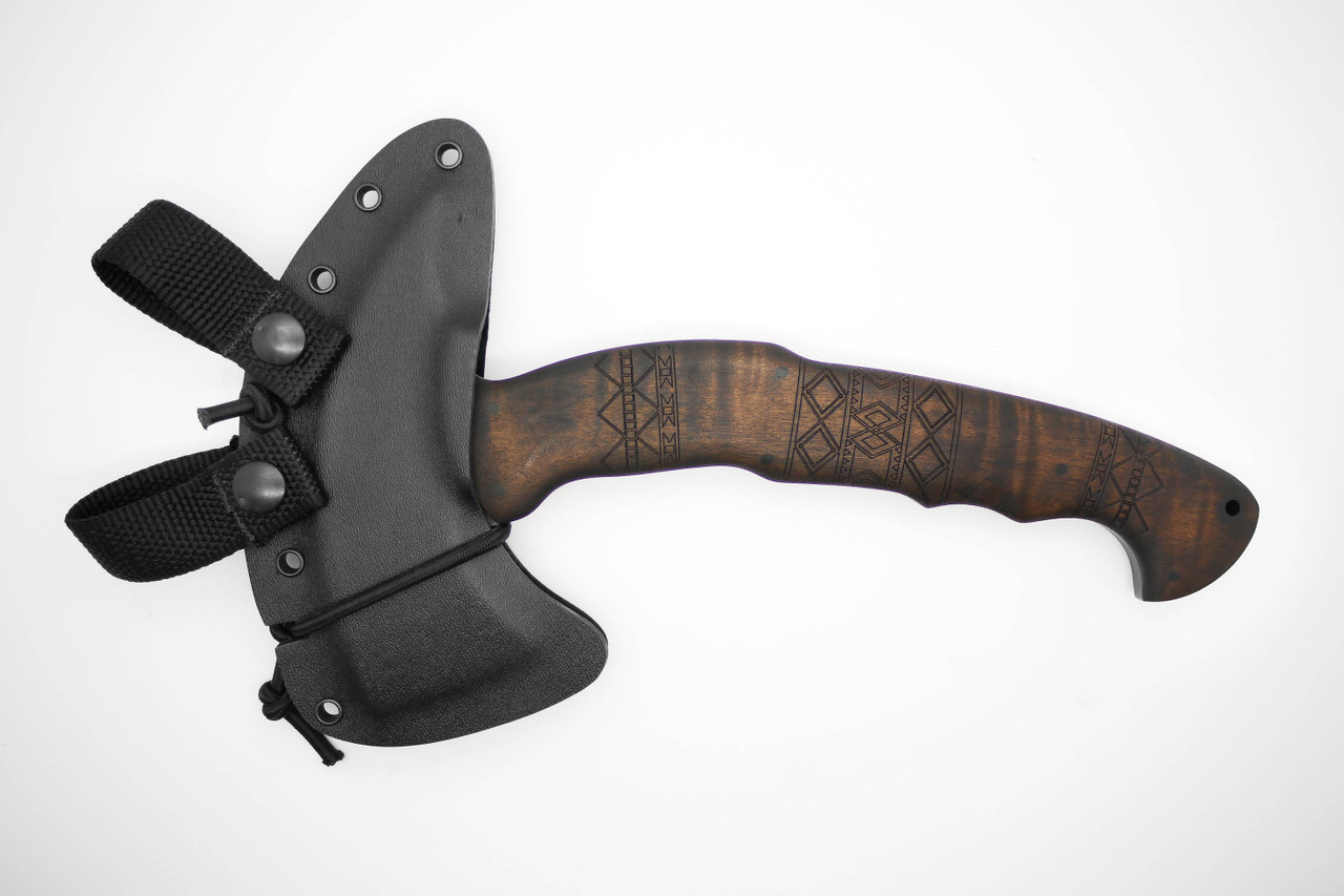 Winkler Rnd Winkler RnD Compact Axe 80CrV2 Maple Tribal - The Knife Connection
