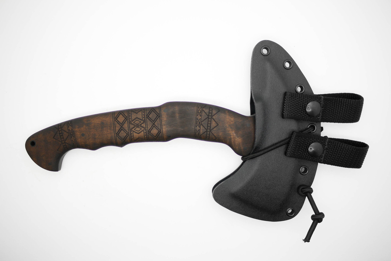 Winkler RnD Compact Axe 80CrV2 Maple Tribal - The Knife Connection