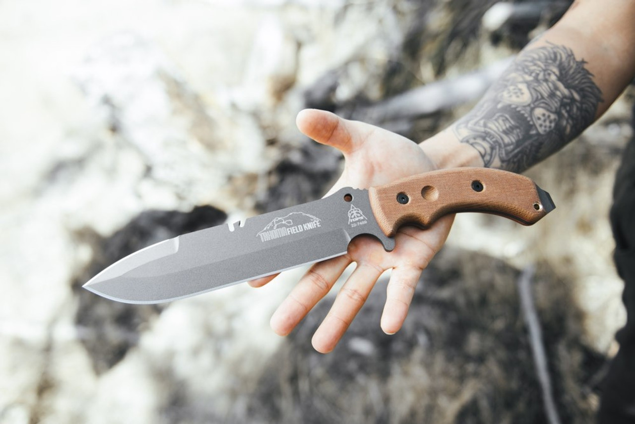TOPS Tahoma Field Knife - Tungsten Cerakote - DLT Trading