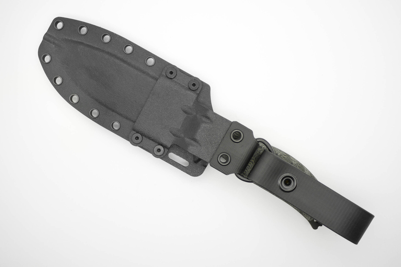 White River Knives GTI 4.5 Black and Olive Drab Linen Micarta Handle