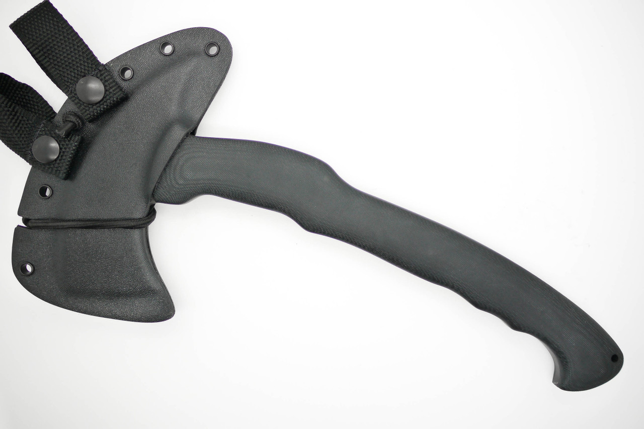 Winkler Rnd Winkler RnD Full Hawk Axe 80CrV2 Black Laminate - The Knife Connection