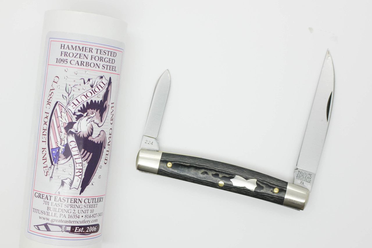 Great Eastern Cutlery Tidioute #13 Clerk 2 Blade Black Maple Richlite