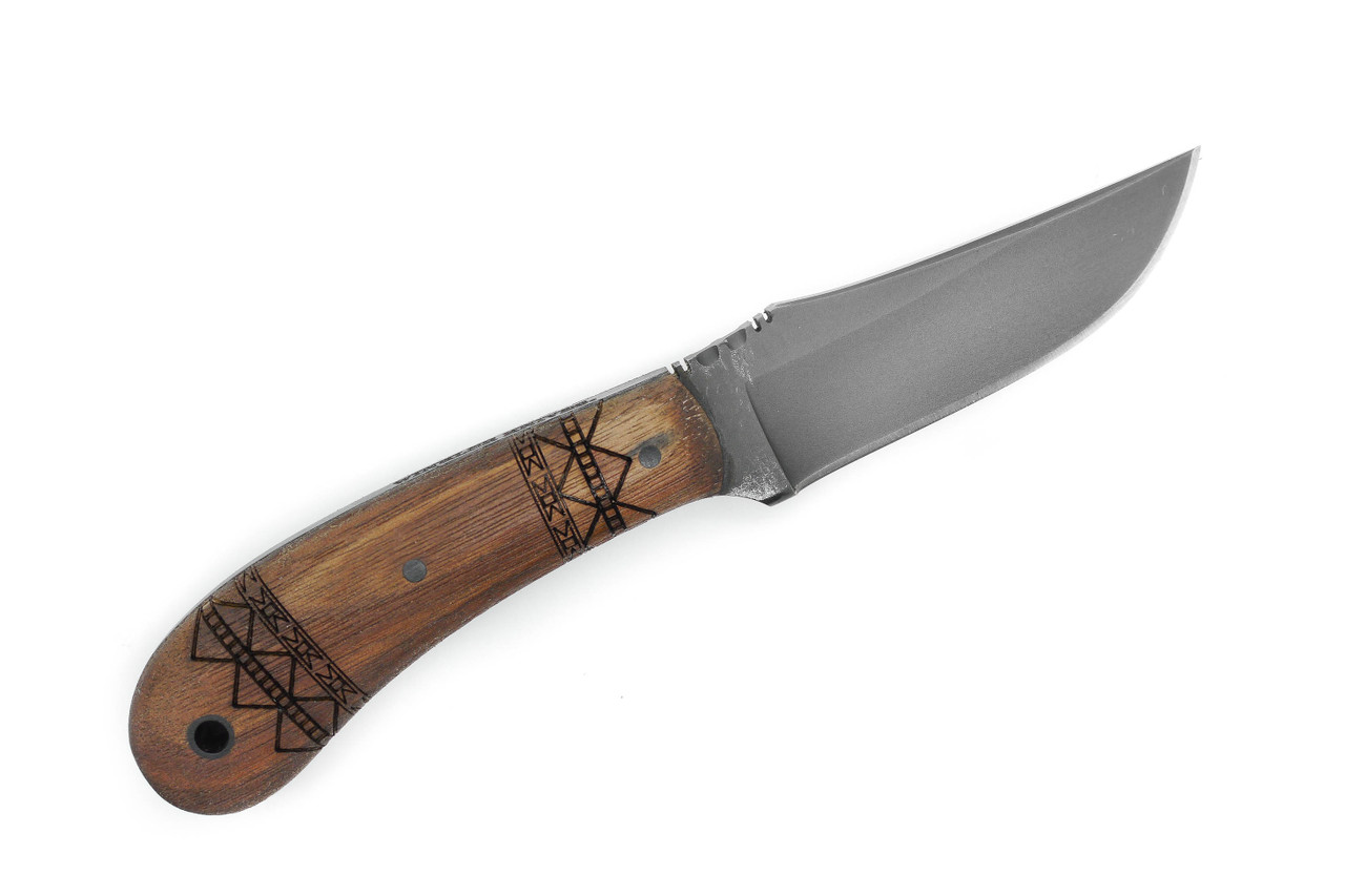 Winkler SD1 80CrV2 Walnut Tribal Artwork - The Knife Connection
