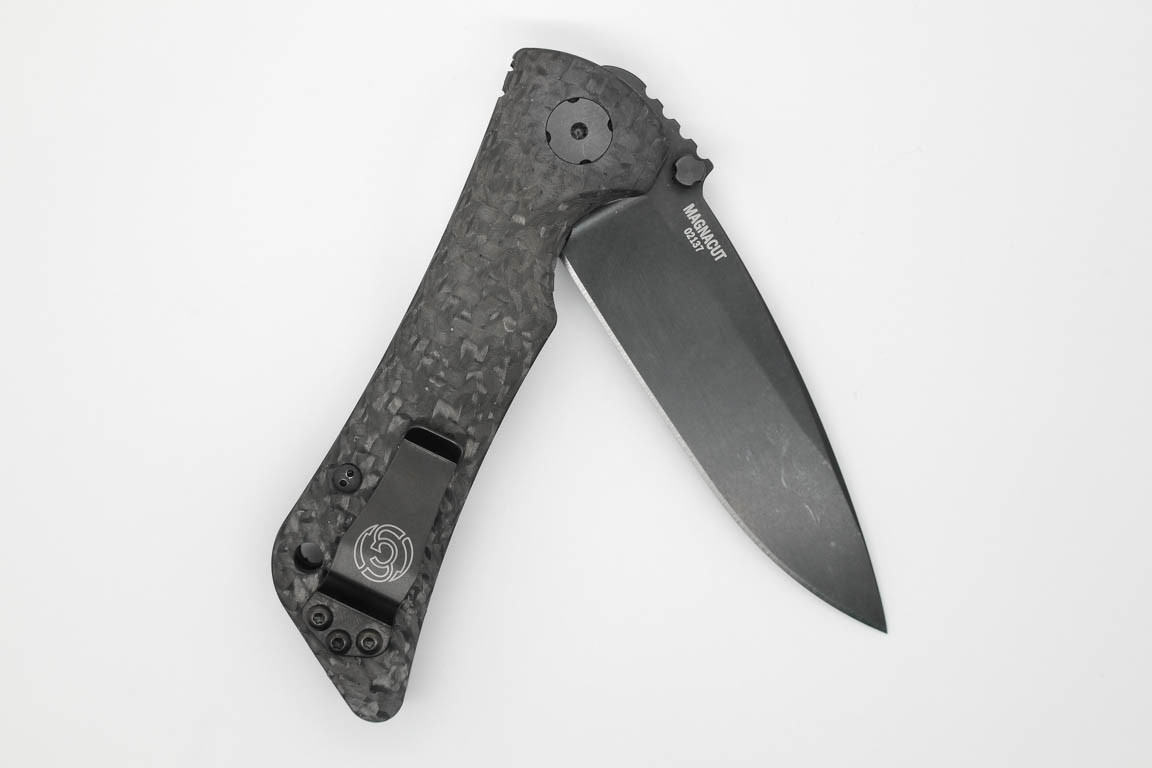 Southern Grind Spider Monkey - Folding Knife - Drop Point - Magnacut -  Black Blade - Carbon Fiber Handle