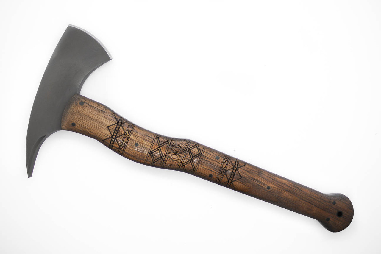 Winkler Wild Bill Axe 80CrV2 Walnut Tribal - The Knife Connection
