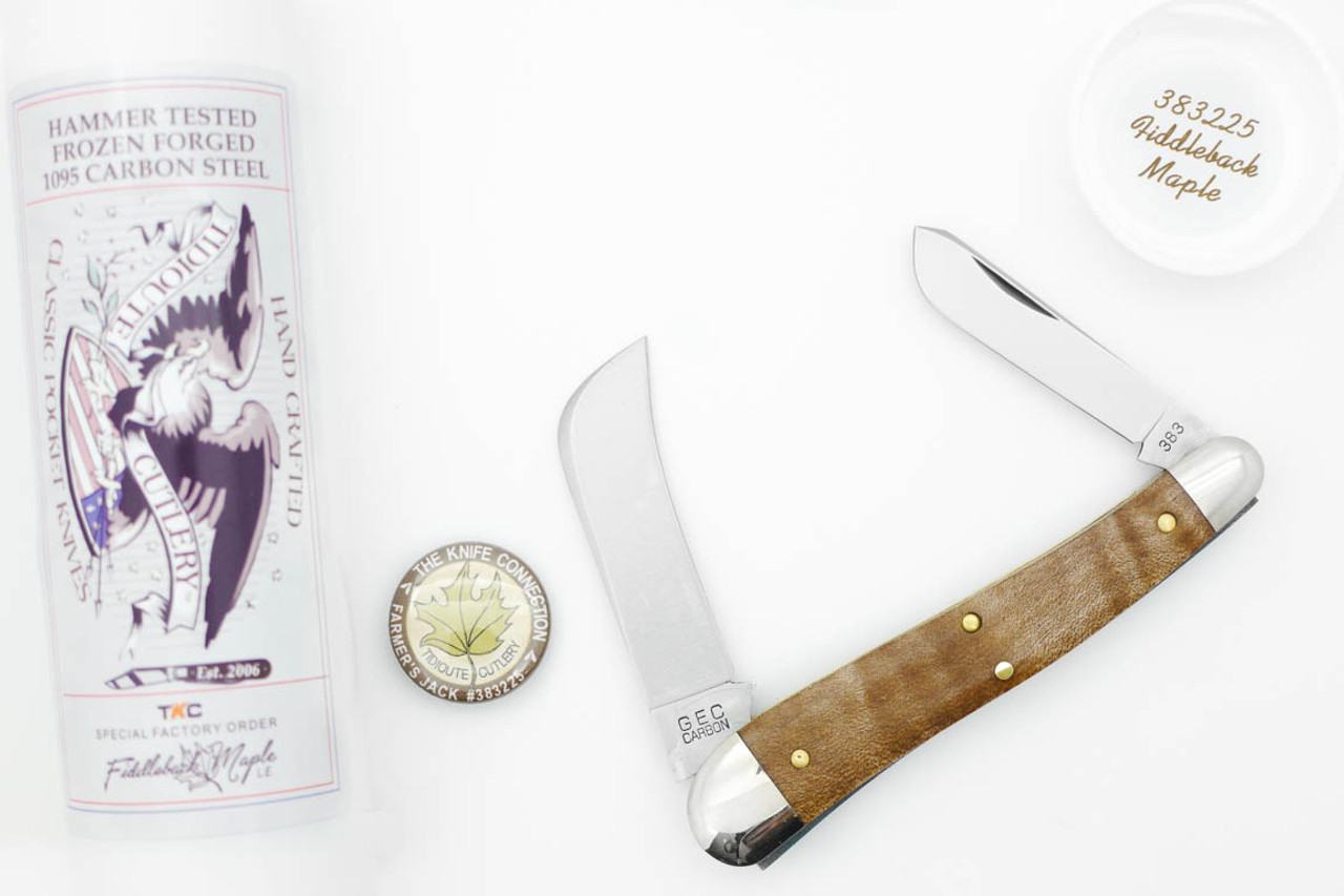 Great Eastern Cutlery Tidioute #383225 - Fiddleback Maple Handle