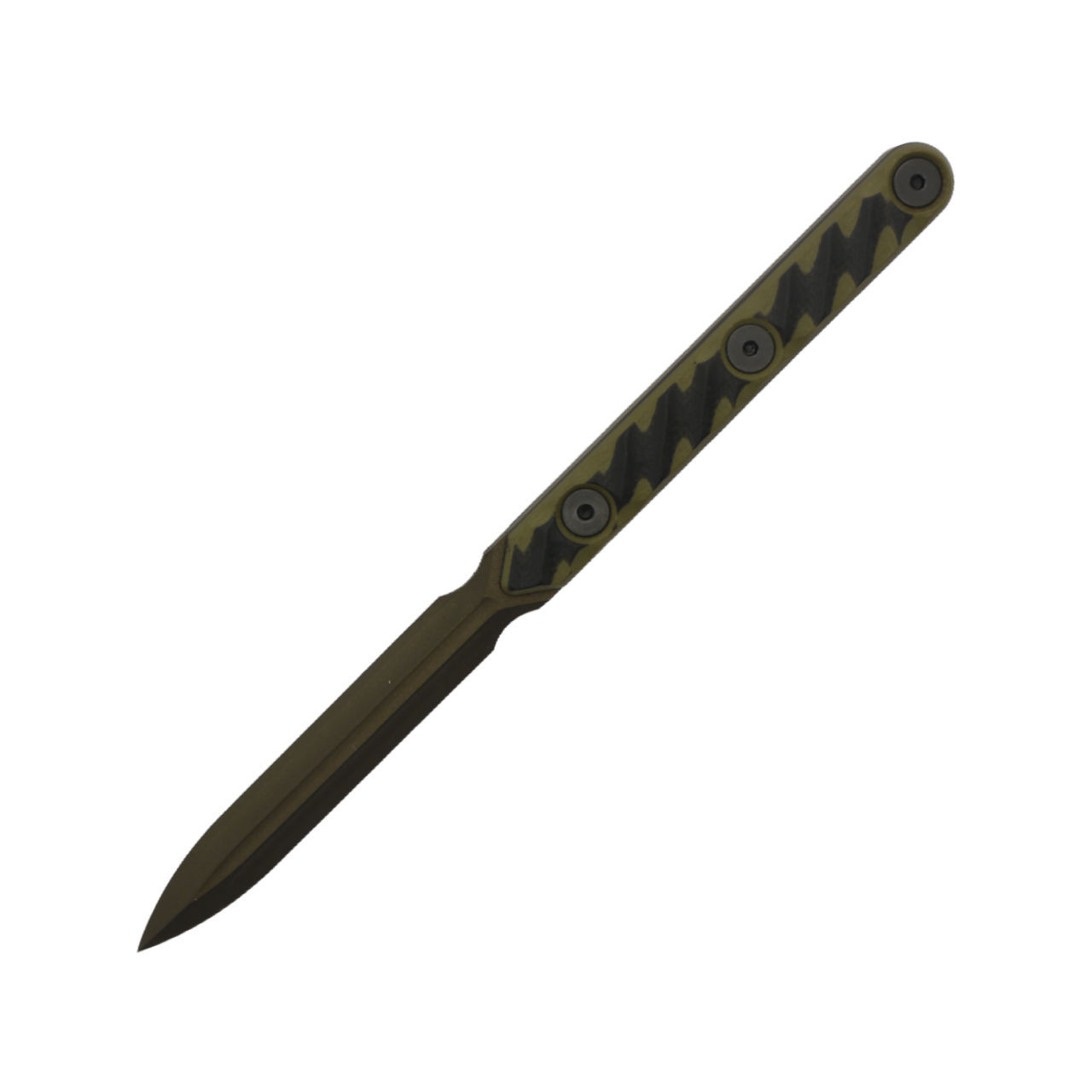 Half Face Blades - OSS Spike - Black/OD G10, Midnight Bronze