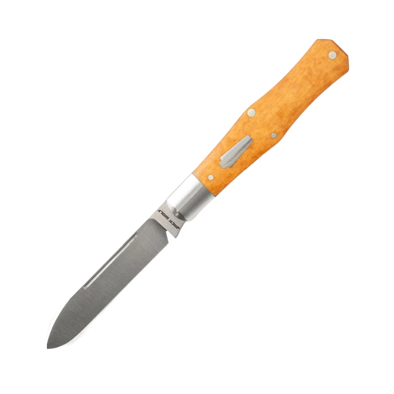 Jack Wolf Knives Gateway Coffin Maple Valley Richlite, Satin 14C28N