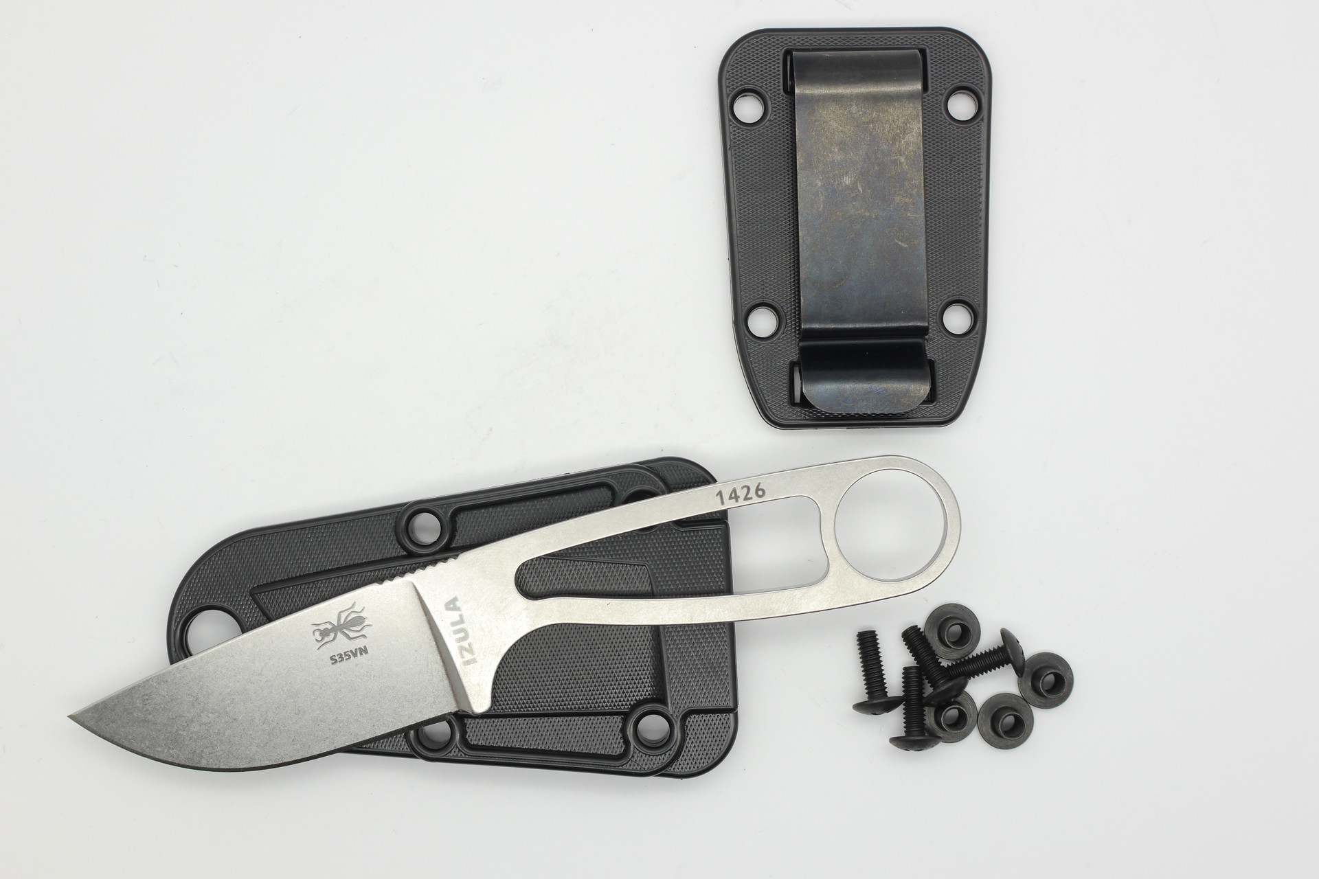 ESEE Izula-S35VN Stainless Steel, Fixed Blade Neck Knife with ...