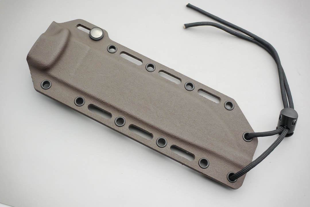 TKC: Ontario RAT 7 / ESEE 6 Kydex Sheath w/ Slide Lock, Chocolate