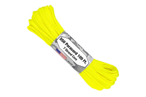 Atwood 550 Survival Paracord 100' Yellow