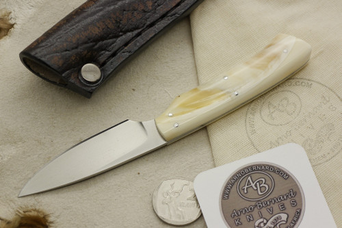 Arno Bernard Knives - Scavenger Series - Custom Galago Fixed Blade Knife w/ Warthog Ivory Handle - 2