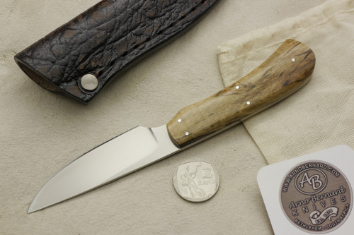 Arno Bernard Knives - Scavenger Series - Custom Jackal Fixed Blade Knife w/ Spalted Maple Handle