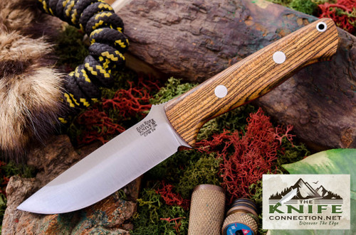Bark River Knives - Bravo-1 LT - CPM 3V Steel - Bocote Handle - Red Liners