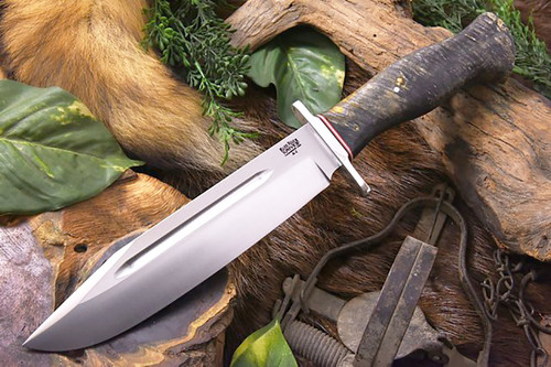 Bark River Knives - Teddy II - Moran Style Black & Gold Maple Burl Handle - 2