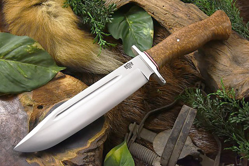 Bark River Knives - Teddy II - Moran Style Black Ash Burl Handle