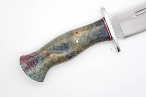 Bark River Knives - Teddy II - Moran Style Multi-Colored Black Ash Burl Handle - 1 Bark River Knives - Teddy II - Moran Style Multi-Colored Black Ash Burl Handle - 1