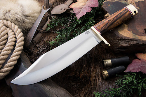 Bark River Knives - V44 Bowie - Single Quillion - Desert Ironwood Handle