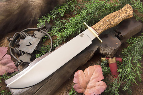 Bark River Knives 1909 Michigan Bowie - Clip Point - Moran Handle - Bocote