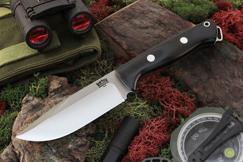 Bark River Knives: Bravo Squad Leader Fixed Blade Knife w/ African Blackwood Handle