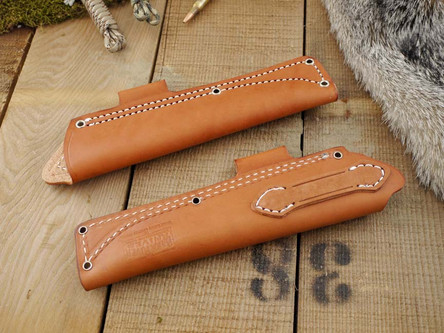 Bark River Knives: Bushcraft Brown "A" Sheath, Left Hand