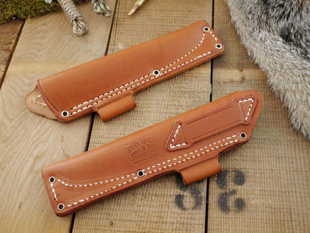 Bark River Knives: Bushcraft Brown "A" Sheath, Right Hand
