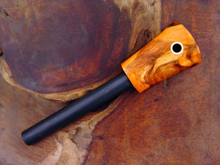 Bark River Knives: Firesteel, Ocher Spalted Maple Handle