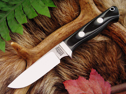 Bark River Knives: Huntsman Fixed Blade Knife w/ Midnite Tiger G10 Handle