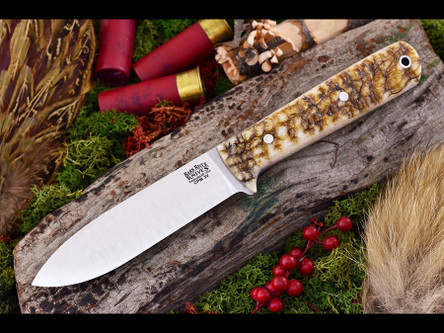 Bark River Knives: Kephart CPM 3V Steel Fixed Blade Knife w/ Sheep Horn Handle - 3