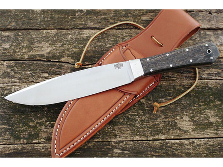 Bark River Knives: Rogue Bowie Fixed Blade Knife w/ Black Maple Burl Handle - #2