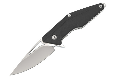 Brous Blades: Mini Division Flipper Folding Knife w/ Black G10 Handle & Satin Finish Blade - Limited Edition