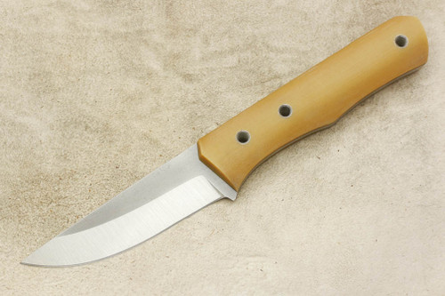 Cumming Bladeworks - Bushmaster - Natural Linen Micarta - AEB-L Steel