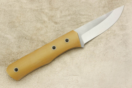 Cumming Bladeworks - Bushmaster - Natural Linen Micarta - AEB-L Steel