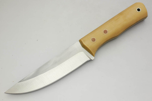 Cumming Bladeworks - Huntmaster - Bone Linen Micarta - .118" Thick AEB-L Stainless Steel