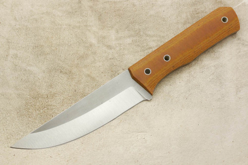 Cumming Bladeworks - Huntmaster - Natural Canvas Micarta - AEB-L Steel