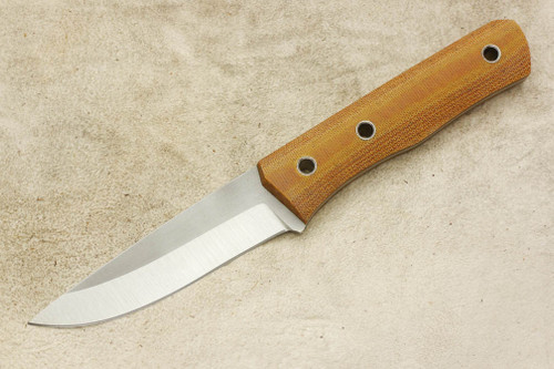 Cumming Bladeworks / Andy Roy - Trailmaster - Natural Canvas Micarta - AEB-L Steel