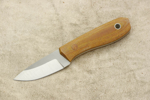 Cumming Bladeworks - Utility - Natural Canvas Micarta - Solid Micarta Pins - .118" Thick AEB-L Steel