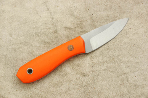 Cumming Bladeworks - Utility - Orange G10 - Solid Micarta Pins - .118" Thick AEB-L Steel Cumming Bladeworks - Utility - Orange G10 - Solid Micarta Pins - .118" Thick AEB-L Steel