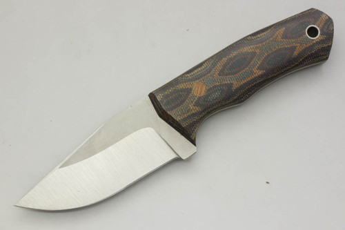 Cumming Bladeworks, Dylan Fletcher Design - Palm Tac - Python Canvas Micarta - AEB-L Steel